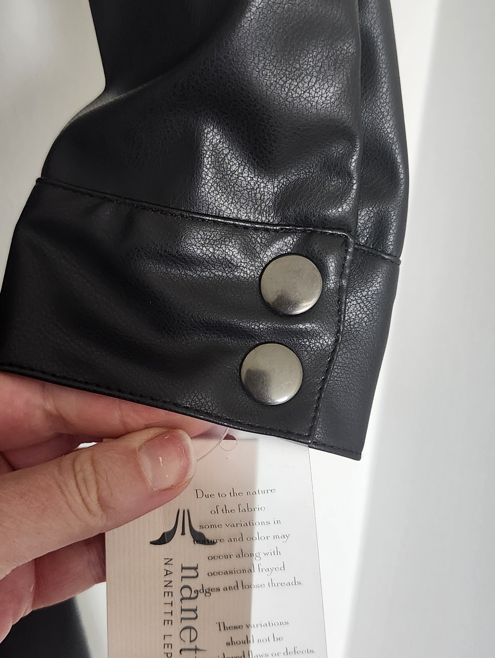 Nanette Lepore Faux Leather Dress - Picture 4 of 5